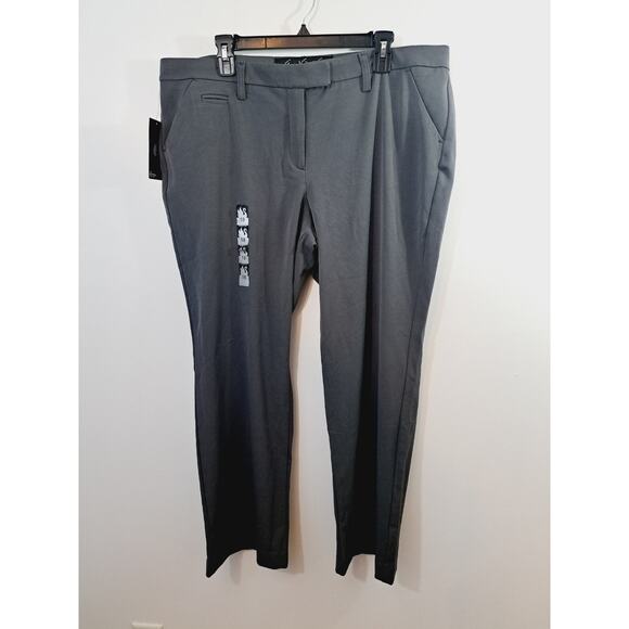 Gloria Vanderbilt New! Women's Gray Stretch Dress Pants In Size 18 Short - Picture 1 of 8